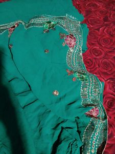 Elegant Green Saree