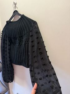 Black Best Quality Sweater Top