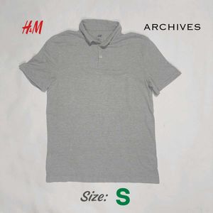 H&M Grey Polo T-shirt