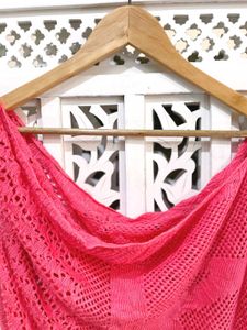 Pink Summer Crochet Overlay C