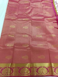 New Half &amp; Half Pattu Saree Without Blouse (Un Used)