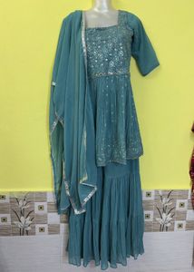 beautiful sequins work dress set