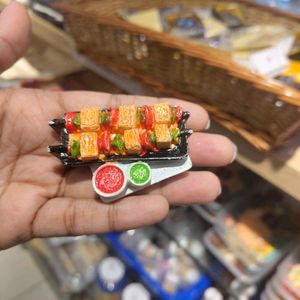 Tikka Skewer Ceramic Fridge Magnet