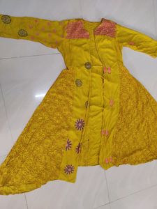 XXL Size Women Shrug....Yellow Colour Daily Wear