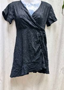 I. Cute Black Wrap Dress
