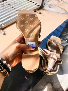 Elegant Gold Heels