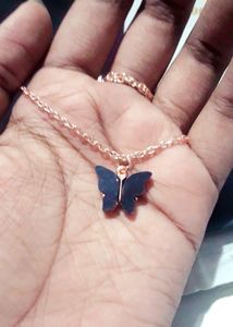 Little Butterfly Necklace | Rhodium Plated