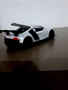 White Toy Car Model (Audi R8)