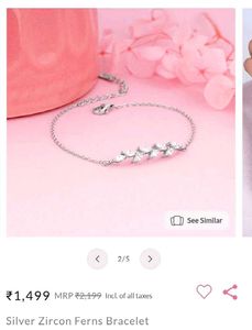 92.5 Silver Combo - Bracelet &amp; 2 in1 Anklets/Chain