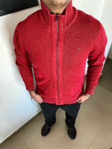 Red Tommy Hilfiger Sweater