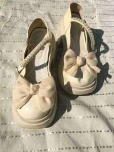 Platform Mary Janes with Bow ladies