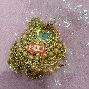 Beautiful Golden Mirror Jwellery Set