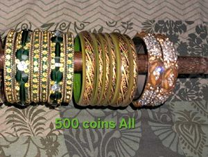 MULTICOLOUR METAL &amp; KACH BANGLES SET
