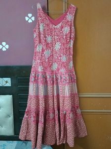 Elegant Boho Floral Cotton Dress