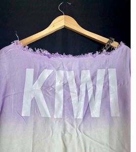 Ombre Dress In Lilac And White( M-L Size)