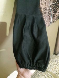 black and rose gold crop top