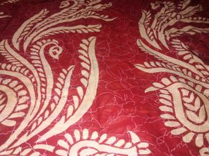 Womens Red Soft Cotton Saree.