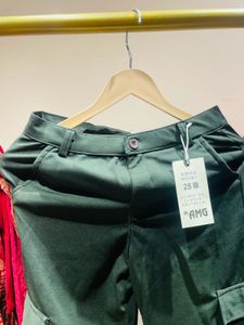 Trendy Green Cargo Pants