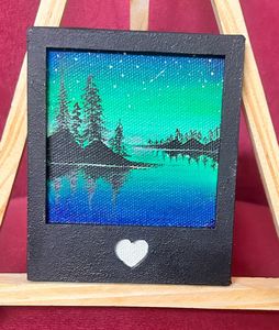 Set of 6 Small Canvas Framed Painting