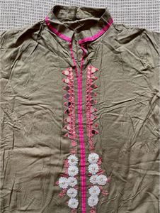 Olive Green Kurta