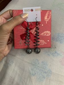 Boho Silver Necklace and Earing ( combo )