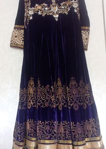 Wedding Wear Floor Length Gown With Dupatta