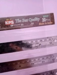 Pack of 12 iron ruler