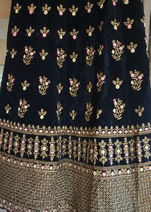 Velvet  Lehanga Choli