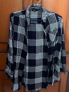 checked high low womens flannel