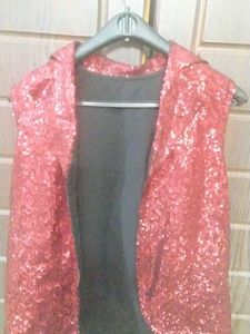 Beautiful Sequins Half Jacket For Boys