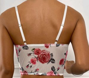 Cute Roses Lace Cami Top - New