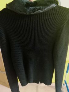 Zudio Black Zip-Up Jacket