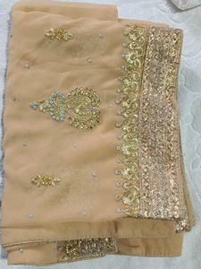 Elegant Golden Sari