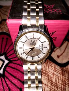 Silver Dial Watch - 38mm Diameter