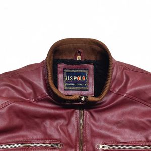 Us Polo Leather Jacket | Chest 44