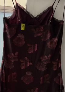 Floral Lace Trim Dress