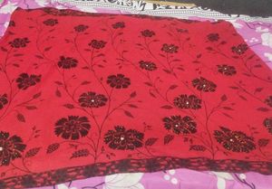 RED&amp;BLACK SAREE