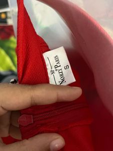 Pintrest Red Halter Hi-Lo Dress