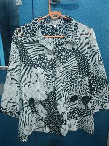 Patchwork Animal & Floral Print Top