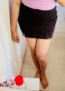 Black Mini Skirt with Attached Shorts!🖤