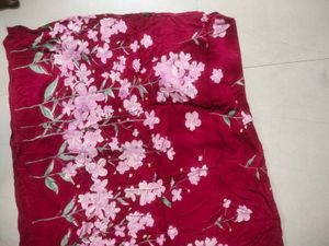 Box Shaped Unique Floral Wrap- Around Skirt