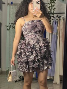 Floral Ruffle Mini Dress