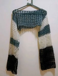 Handmade Crochet Ombre Shrug Sleeves