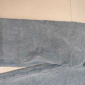 Grey Coloured Straight Pant