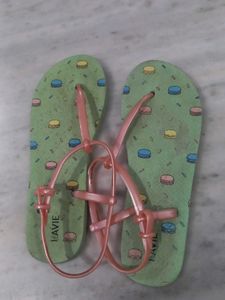 Cute Green Flip Flops