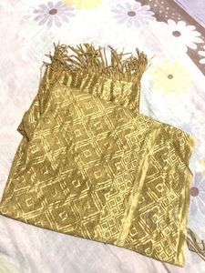 New Golden Dupatta
