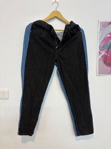 Two-Tone Denim Jeans