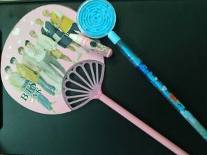 Pen With Attached BTS Fan &amp; Cute Pens Set