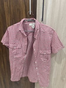Red &amp; White Checkered Top for women