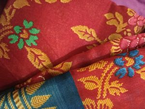 Siddharth - Red Floral Saree